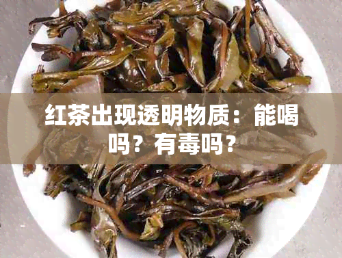 红茶出现透明物质：能喝吗？有吗？