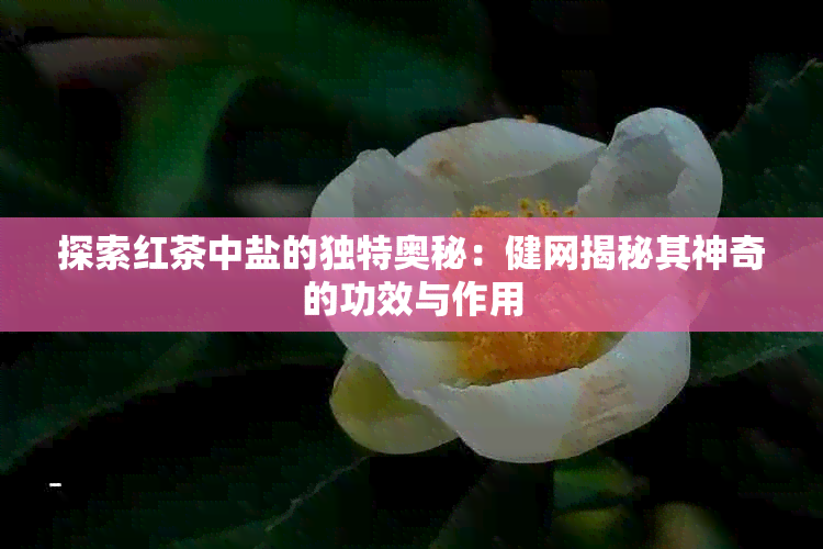 探索红茶中盐的独特奥秘：健网揭秘其神奇的功效与作用