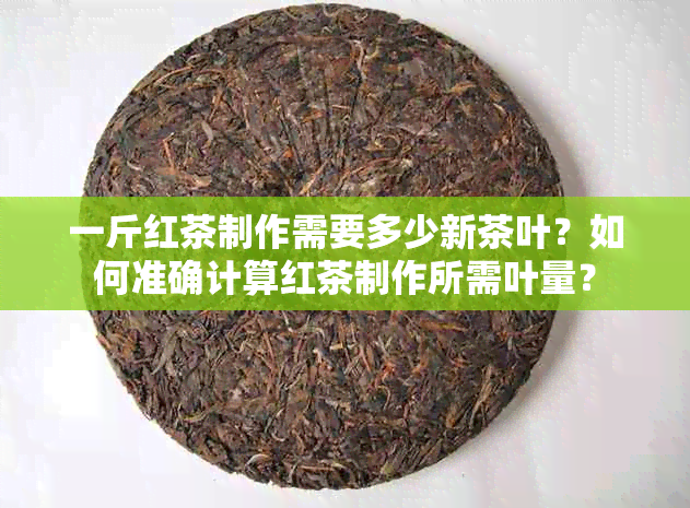 一斤红茶制作需要多少新茶叶？如何准确计算红茶制作所需叶量？