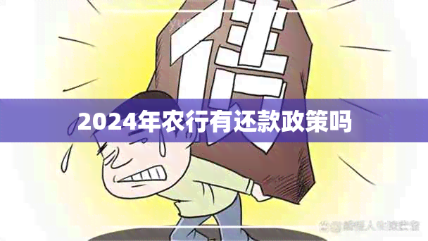 2024年农行有还款政策吗