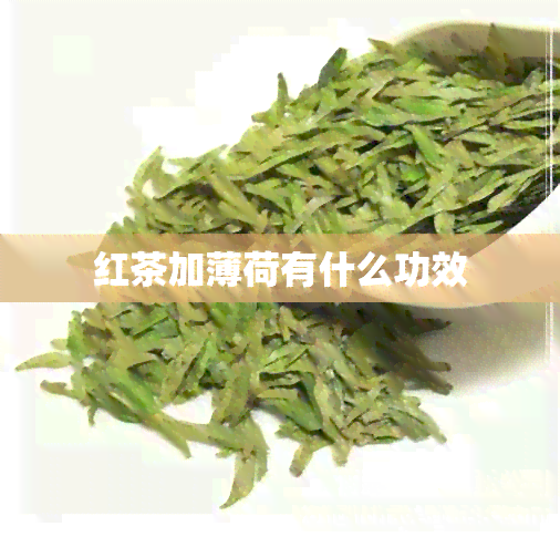 红茶加薄荷有什么功效