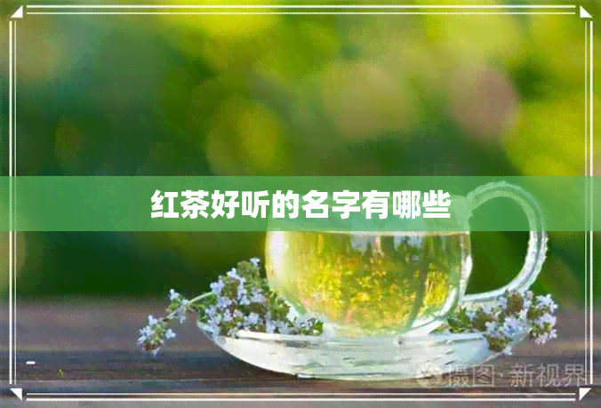 红茶好听的名字有哪些