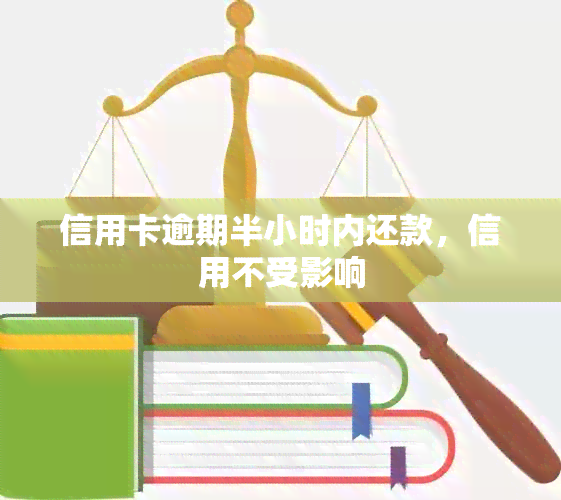 信用卡逾期半小时内还款，信用不受影响