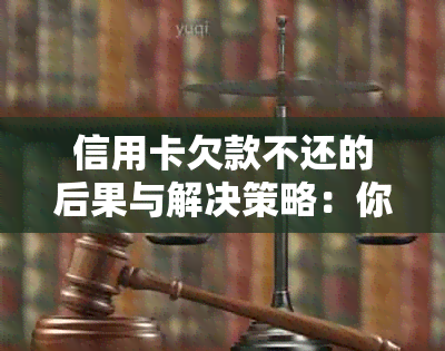 信用卡欠款不还的后果与解决策略：你可能想知道的一切