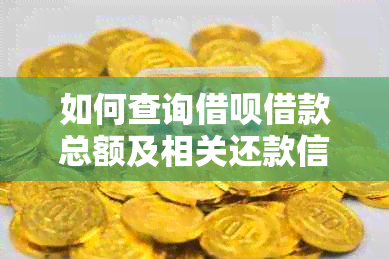 如何查询借呗借款总额及相关还款信息？了解详细步骤及注意事项