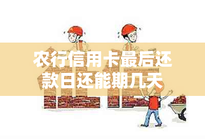 农行信用卡最后还款日还能期几天