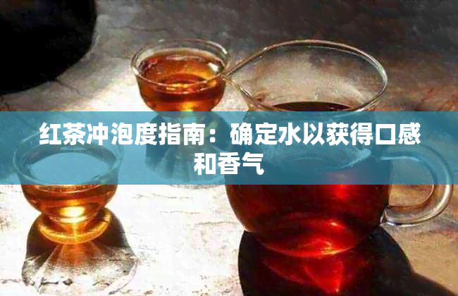 红茶冲泡度指南：确定水以获得口感和香气