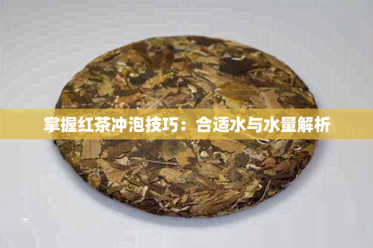 掌握红茶冲泡技巧：合适水与水量解析