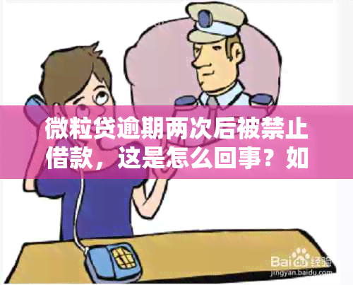 微粒贷逾期两次后被禁止借款，这是怎么回事？如何解决？