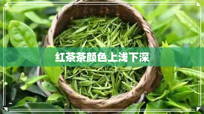 红茶茶颜色上浅下深