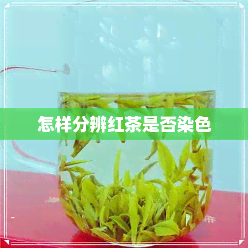 怎样分辨红茶是否染色