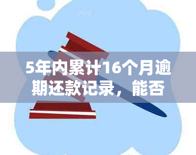 5年内累计16个月逾期还款记录，能否成功申请贷款？了解详细情况和影响因素