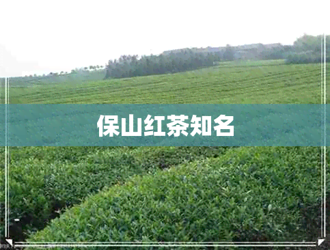 保山红茶知名