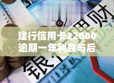 建行信用卡22000逾期一年利息与后果分析