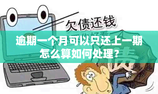 逾期一个月可以只还上一期怎么算如何处理？