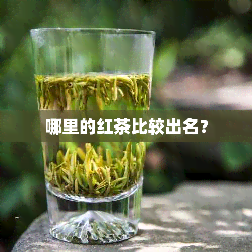 哪里的红茶比较出名？