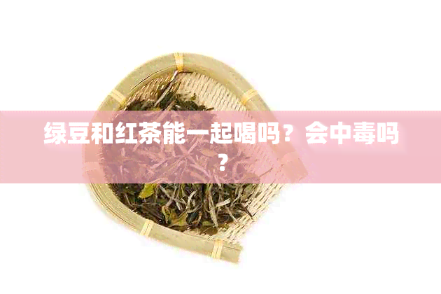 绿豆和红茶能一起喝吗？会中吗？