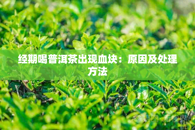 经期喝普洱茶出现血块：原因及处理方法