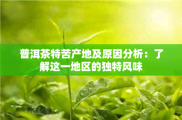 普洱茶特苦产地及原因分析：了解这一地区的独特风味