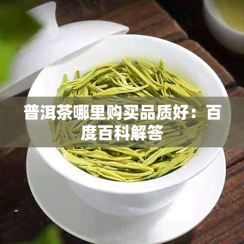 普洱茶哪里购买品质好：百度百科解答