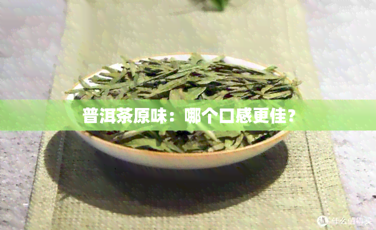 普洱茶原味：哪个口感更佳？