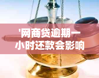 '网商贷逾期一小时还款会影响信誉度吗：解答与处理方法'