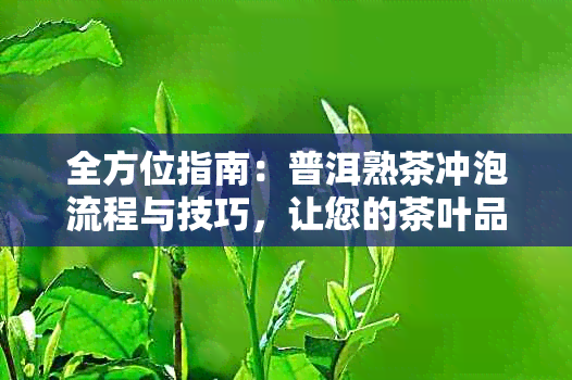 全方位指南：普洱熟茶冲泡流程与技巧，让您的茶叶品尝更完美