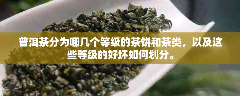 普洱茶分为哪几个等级的茶饼和茶类，以及这些等级的好坏如何划分。