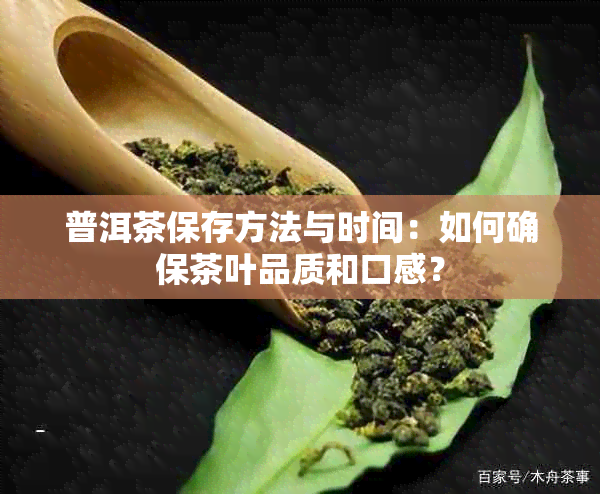 普洱茶保存方法与时间：如何确保茶叶品质和口感？