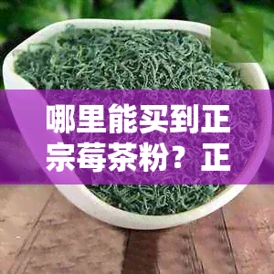 哪里能买到正宗莓茶粉？正宗莓茶哪里有卖？