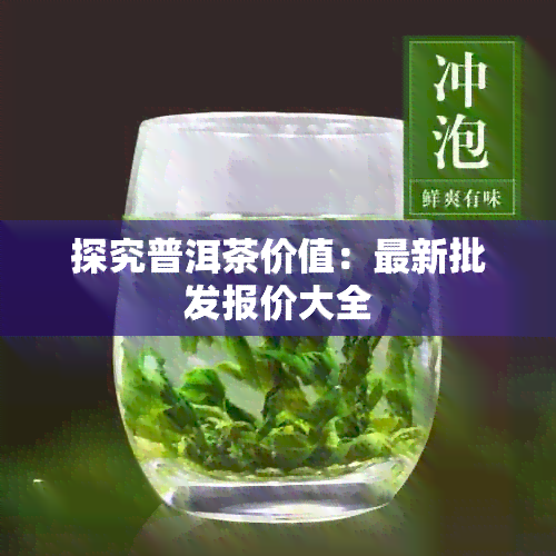 探究普洱茶价值：最新批发报价大全