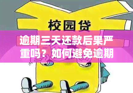 逾期三天还款后果严重吗？如何避免逾期还款产生的负面影响？