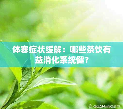 体寒症状缓解：哪些茶饮有益消化系统健？