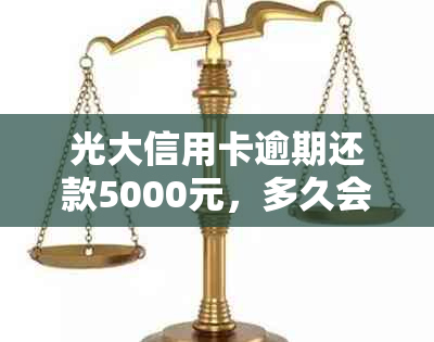 光大信用卡逾期还款5000元，多久会联系联系人以及可能产生的后果全解析