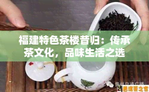 福建特色茶楼昔归：传承茶文化，品味生活之选