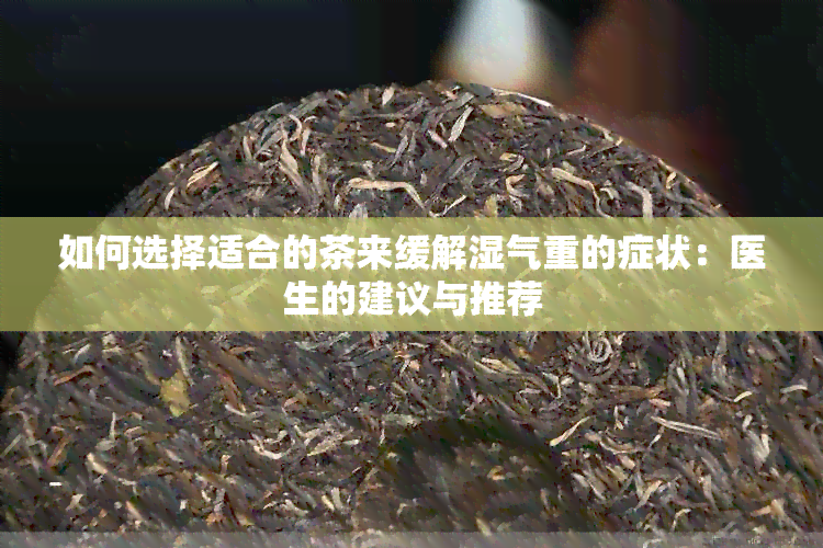 如何选择适合的茶来缓解湿气重的症状：医生的建议与推荐