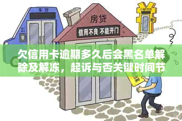 欠信用卡逾期多久后会黑名单解除及解冻，起诉与否关键时间节点解析