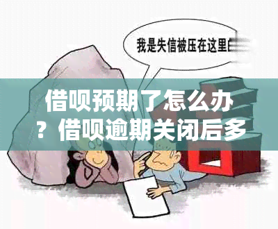 借呗预期了怎么办？借呗逾期关闭后多久恢复？