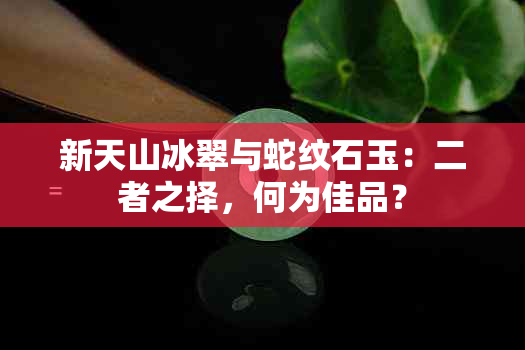 新天山冰翠与蛇纹石玉：二者之择，何为佳品？