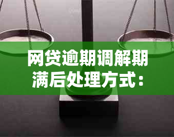 网贷逾期调解期满后处理方式：当逾期调解期满，你将面临哪些后果？