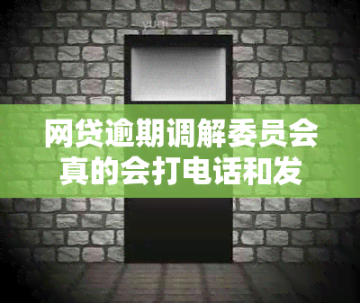 网贷逾期调解委员会真的会打电话和发信息吗？他们会去用户老家进行调解吗？