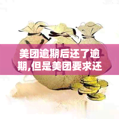 美团逾期后还了逾期,但是美团要求还全部贷款,合理吗-美团逾期后还了逾期,但是美团要求还全部贷款,合理吗?