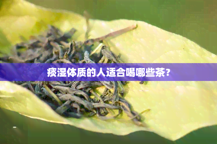 痰湿体质的人适合喝哪些茶？