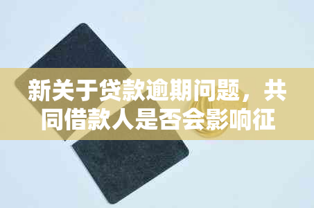 新关于贷款逾期问题，共同借款人是否会影响记录？