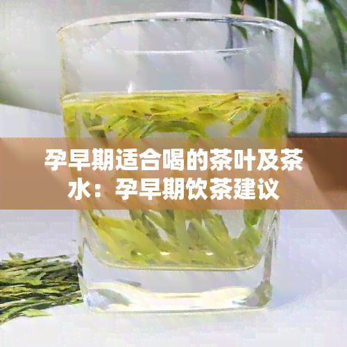 孕早期适合喝的茶叶及茶水：孕早期饮茶建议