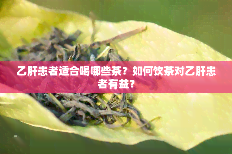 乙肝患者适合喝哪些茶？如何饮茶对乙肝患者有益？