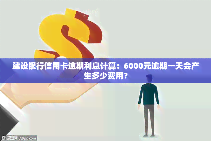 建设银行信用卡逾期利息计算：6000元逾期一天会产生多少费用？