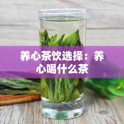 养心茶饮选择：养心喝什么茶