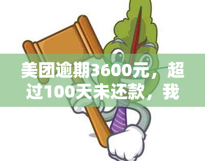 美团逾期3600元，超过100天未还款，我该如何处理？