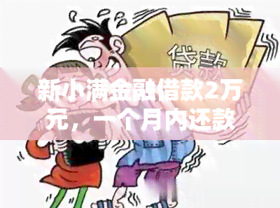 新小满金融借款2万元，一个月内还款总额及利息计算方式解析